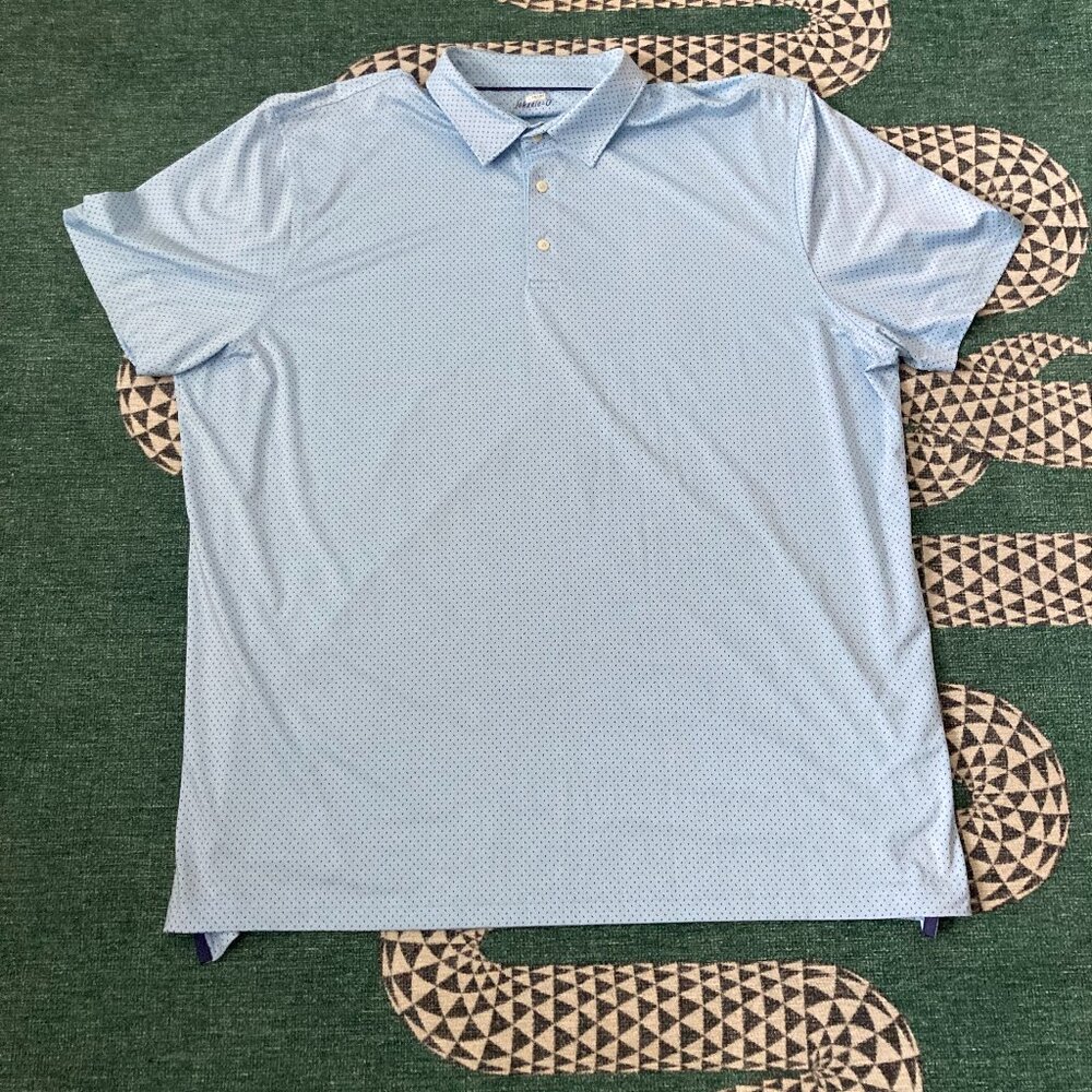 Johnnie-O Men's Short Sleeve Golf Polo Printed Shirt Size 2XL